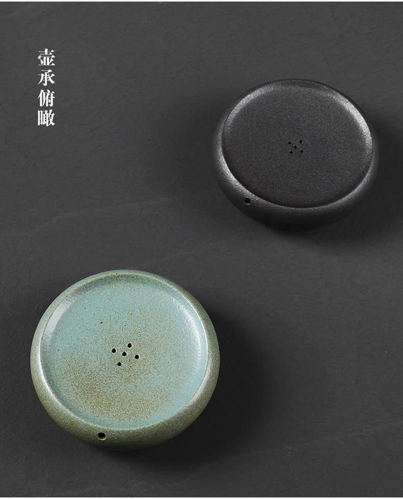 Thick clay POTS in floor bearing Japanese round tea bearing square dry plate ceramic pot of small water storage of tea table