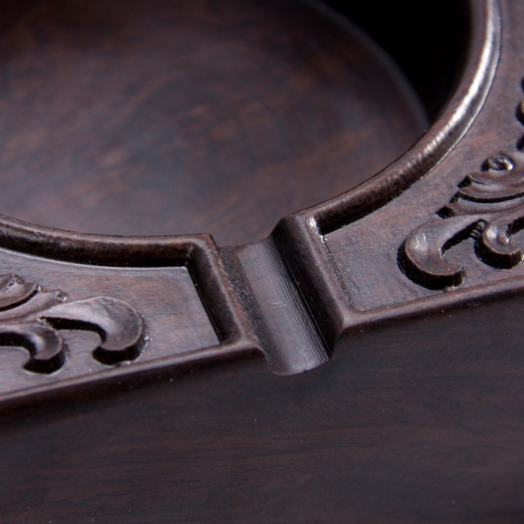 Building In hand - carved ebony ashtray solid wood tea tea accessories household items furnishing articles