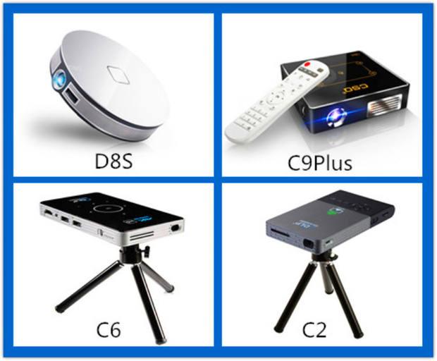 Chuangsiqi C2 Android Smart DLP HD Home 3D Mini Office Điện thoại HD Wireless 32G Projector - Máy chiếu