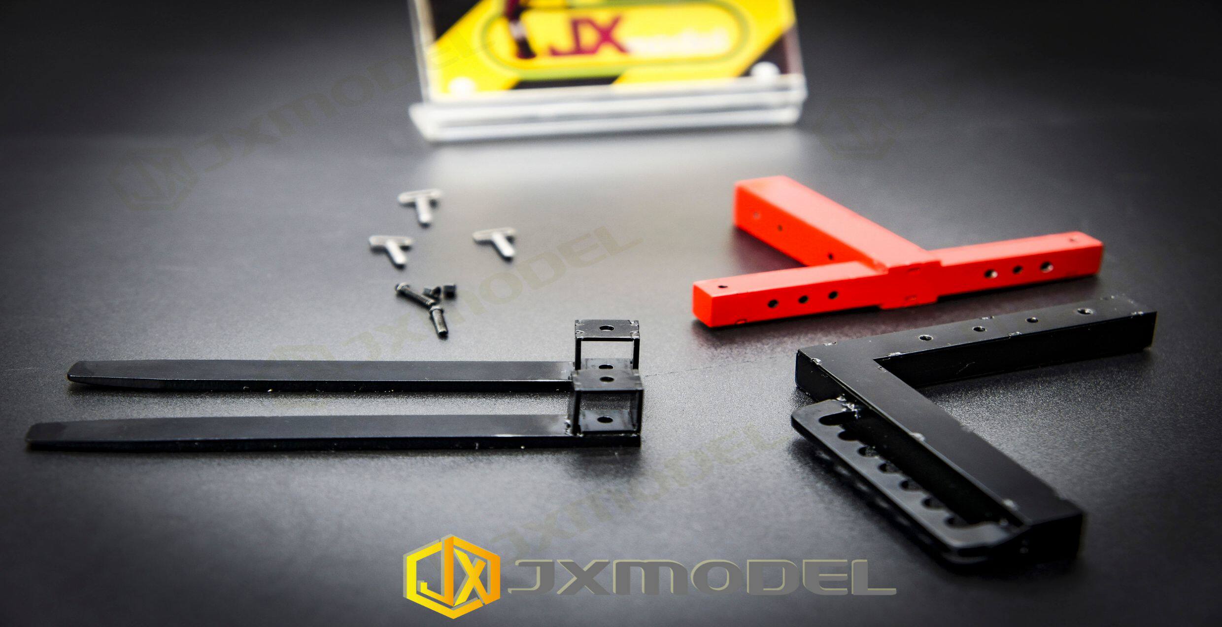 JXModel 1/14 RC Hängende Gabel Hebe Ausrüstung Hebe Gabel Kran Hebezeug Hebe Maschine Für Tamiya 770S FH16 MAN TGX AROCS Teil – Detail 1