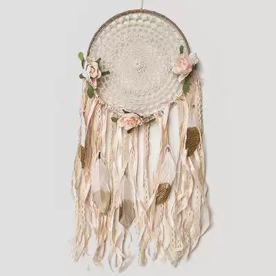 Forest Indian dreamcatcher finished feather dry flower wall bed in bedroom Nordic flutter blanket hanging decoration