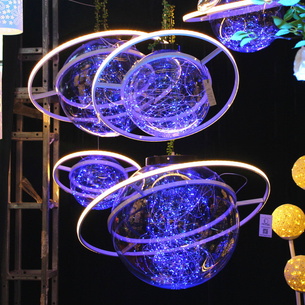 Wedding Props Space Ball Suspended Ceiling Decoration Mall Martian Ball Pendants Windows Decoration Universe Ball Wedding Arrangement