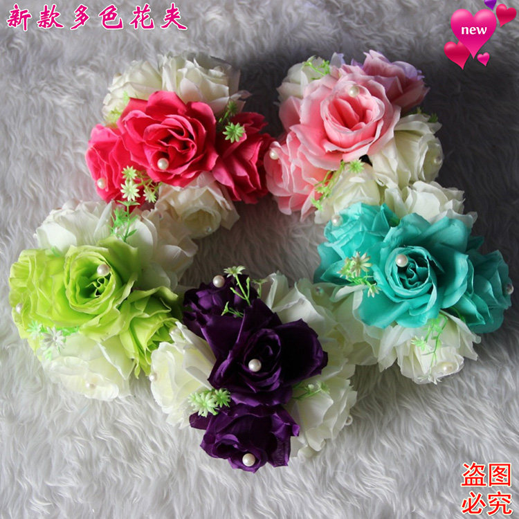 New Wedding Celebration Items Flower Clip Flower Clip Background Yarn Mantle Clip Wedding Celebration Arrangement Props