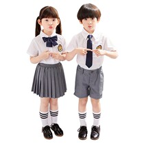Kindergarten boys small tie navy blue children free bow tie girls jk primary school students collar flowers