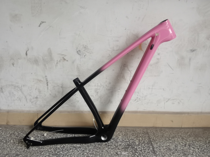 2025 New Full Carbon Fiber Mountain Bike Frame 27.5/ 29inch Thru-Axle/Quick Release Without Label Gradient Color