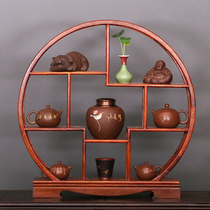 Shuiyue Xing Bogu rack Solid wood multi-treasure cabinet small shelf Desktop ornaments Living room tea set Purple sand pot rack display cabinet
