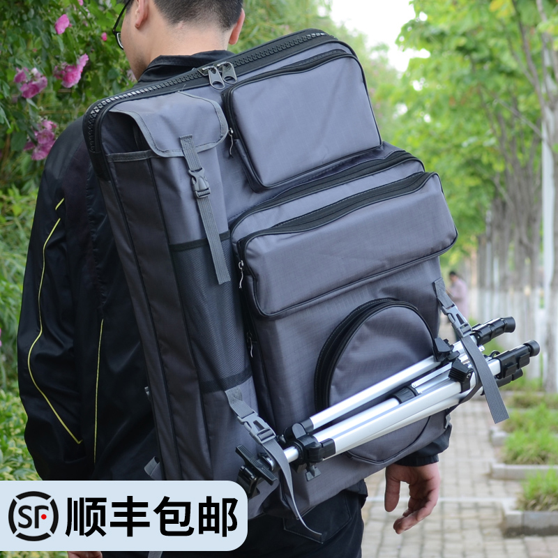Han Edition Hand Drawing Board Bag Art Bag Art Examination Special Double Shoulder Shoulder Bag Drawing Frame Bag bracket Students Drawing Board Bag Sketching Tool Suit Full Set Folding Adult Sketching Bag of Fine Art Students