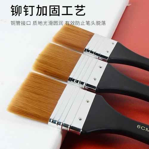 Кисть, нейлоновый скейтборд, акрил, пигментированная гуашь