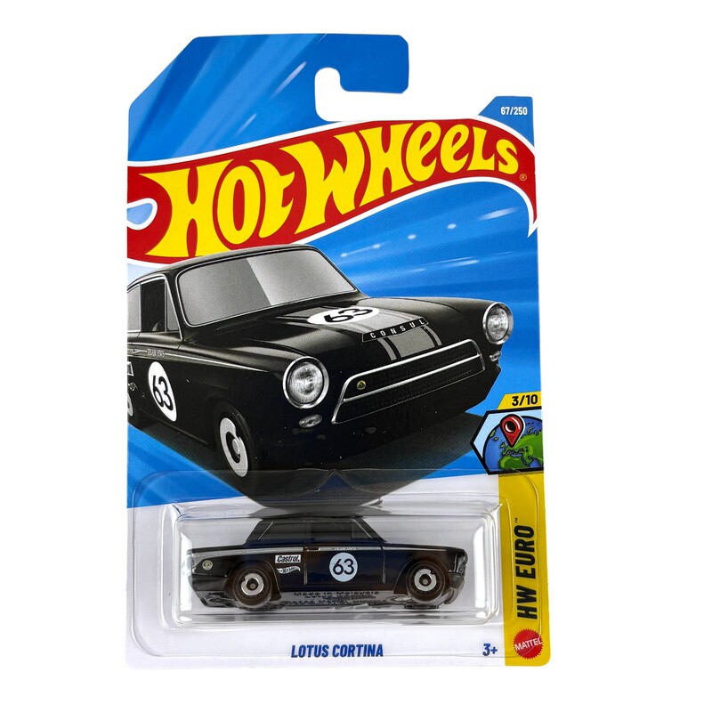 Hot Wheels C4982 Hot Little Sports Car Alloy Car Children's Toy Lotus Classic Car Lotus Cortina