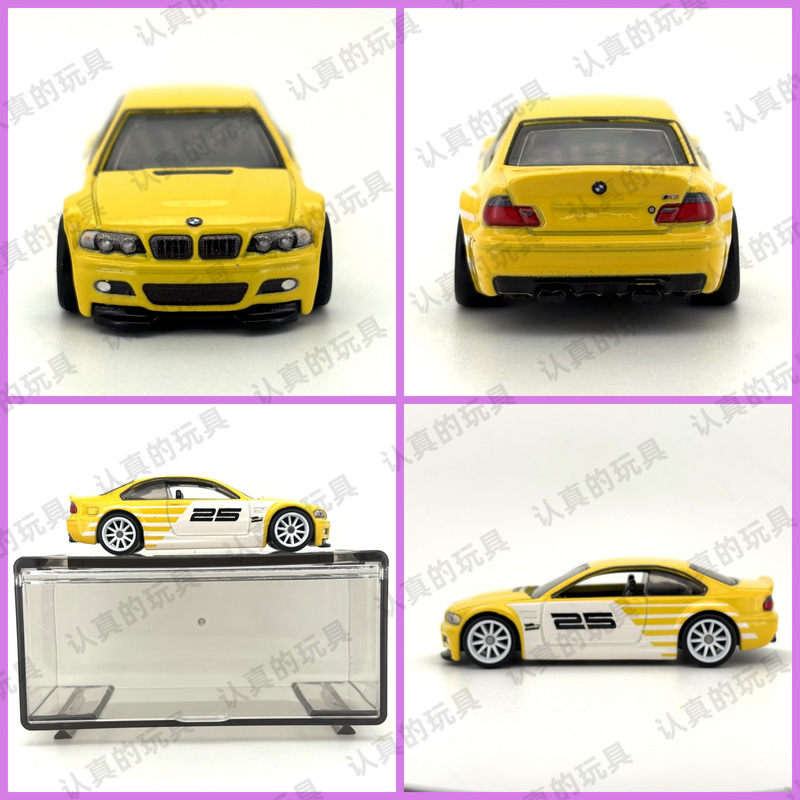 Hot Wheels Jfm93 Car Culture Alloy Car Legend Transporter - Bmw Team Bmw M3 Iron Base Rubber Tires