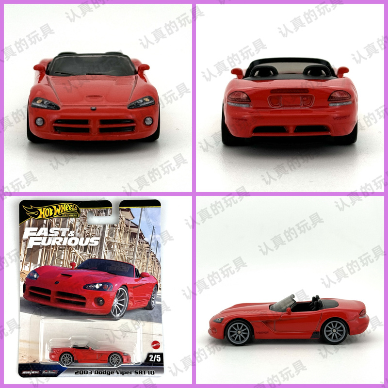 Hot Wheels Hnw46 Fast and Furious Alloy Car Dodge Viper 2003 Dodge Viper Srt 10