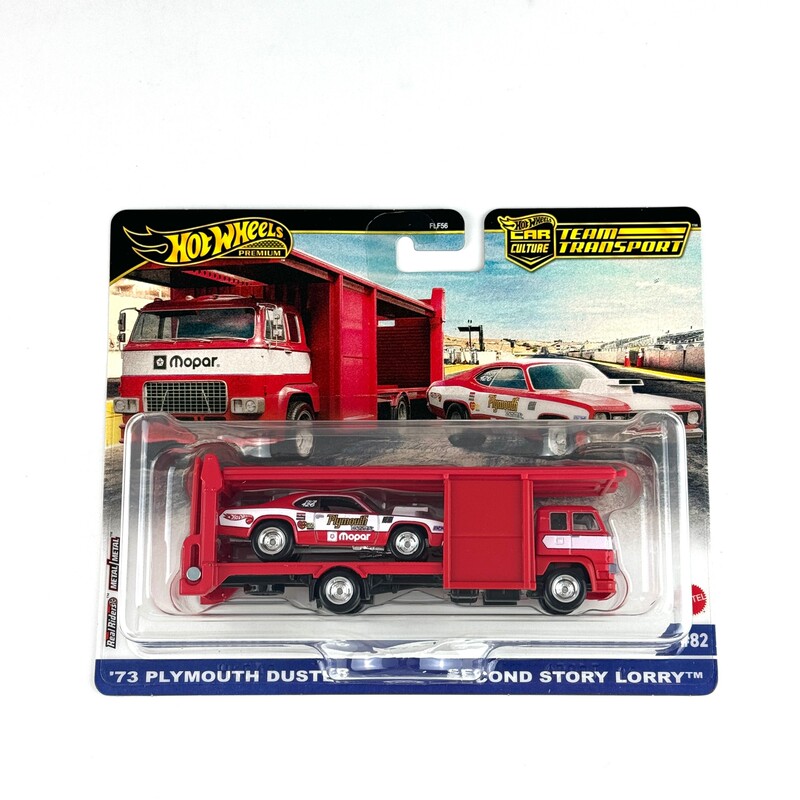 Hot Wheels Flf56 Transporter Plymouth 73 Plymouth Duster Secondstorylorry