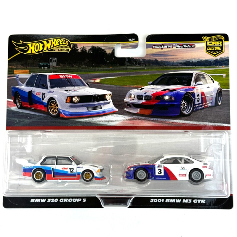 Hot Wheels Hbl96 Dual Car Set Bmw Dual Car Set Bmw 320 Group 5 / 2001 Bmw M3 Gtr