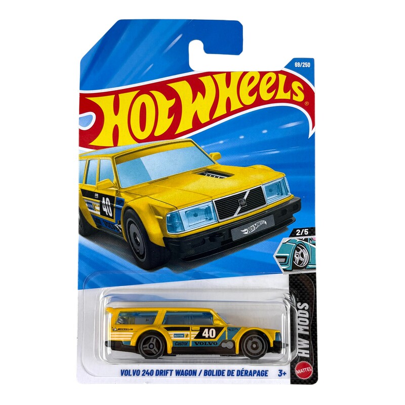 Hot Wheels C4982 Hot Little Sports Car Volvo Wagon Traveler Volvo 240 Drift Wagon