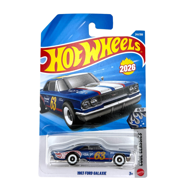 Hot Wheels C4982 Hot Little Sports Car Alloy Car Children's Toy - Ford 1963 Ford Galaxie