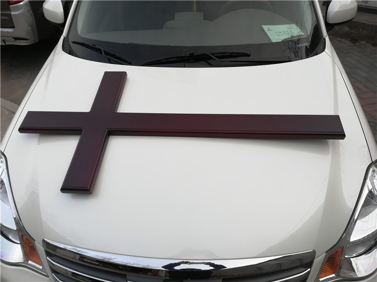 Christian gift solid wood cross 1 2 Mitte Grand church Family group Chevered wall hanging cross