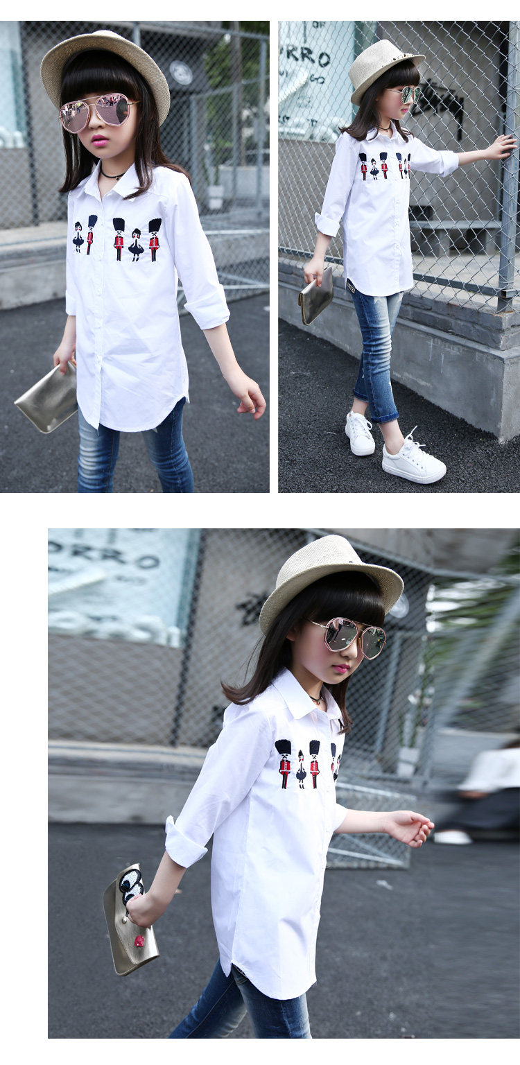 Chemise fille à manche longue - Ref 2086111 Image 17