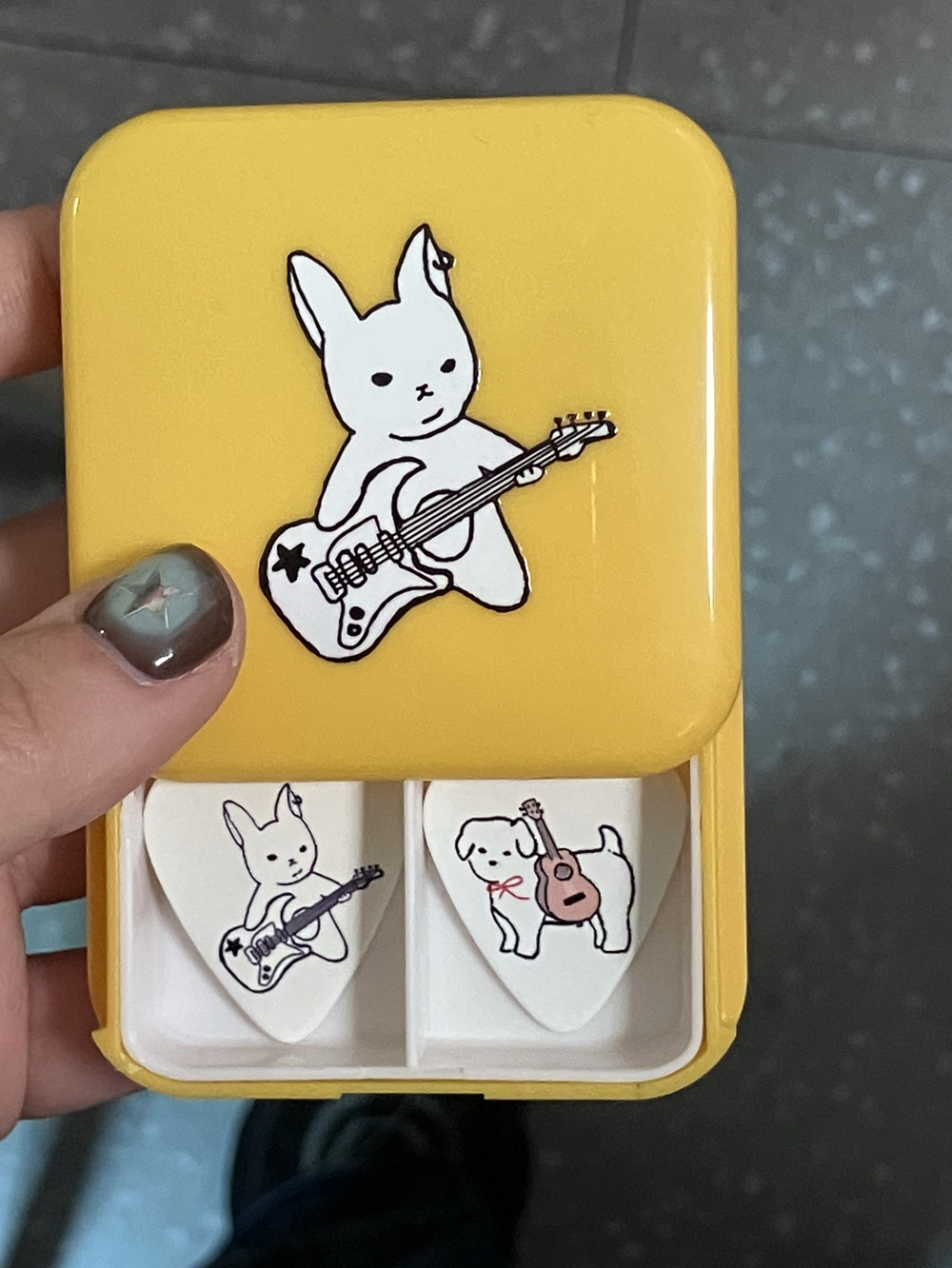 バックギター 小動物シリーズ ギターピック ブラインドボックス 2枚入り（ピックボックス付き）オリジナルデザイン