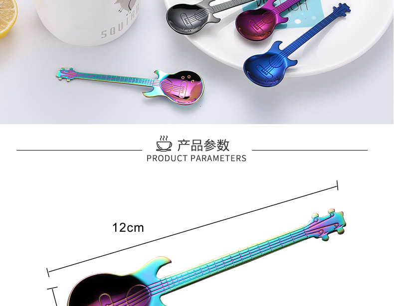 Dễ thương sáng tạo 304 thép không gỉ muỗng cà phê khuấy thìa trà trà tráng miệng kem kem mini tart - Cà phê thìa cà phê