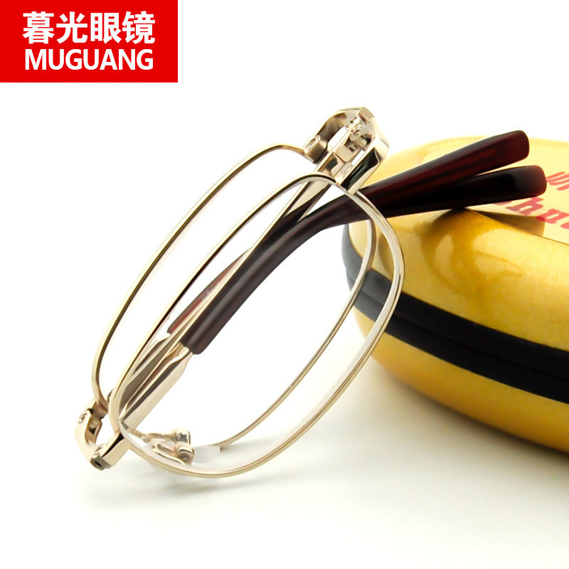 Shuai Di brand men's and women's crystal folding reading glasses Clear portable reading glasses crystal lenses