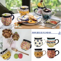South Korea Imports Moroccan Wind Ceramic Handmade Color Plotter Lovers Water Cup Coffee Cup Mark Cup Milk Mug 2