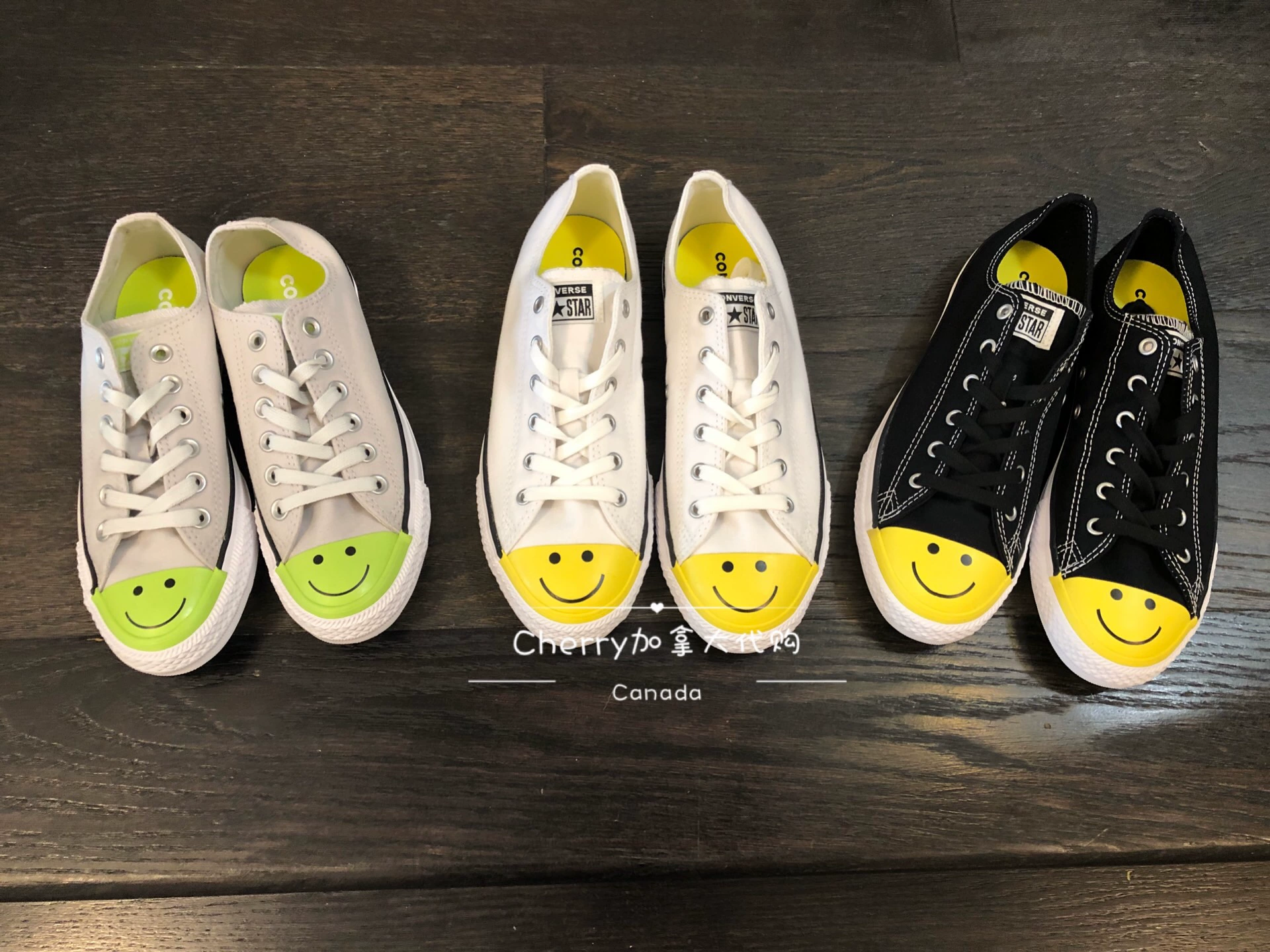 Canada mua thư trực tiếp Converse converse giày vải thấp để giúp ngọc trai sáng đầu cười - Plimsolls