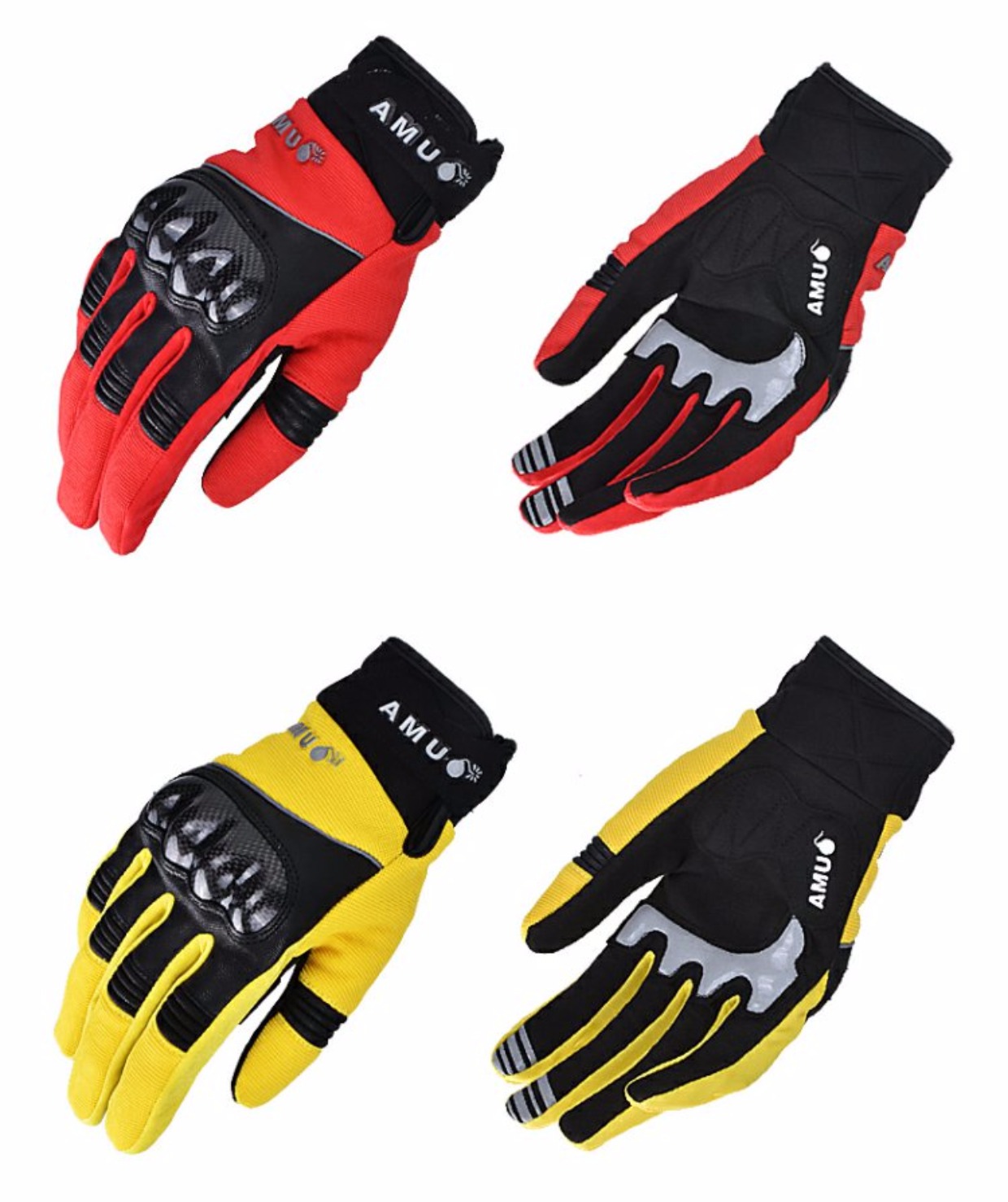 Amu mùa hè xe máy leo núi đi xe đạp găng tay chống vỡ sợi carbon tất cả xung quanh đầu máy off-road đua thở - Xe máy Rider thiết bị bao tay đi phượt