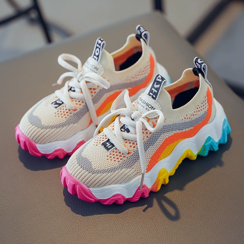 Детские летние дышащие туфли, спортивная обувь, подходит для подростков