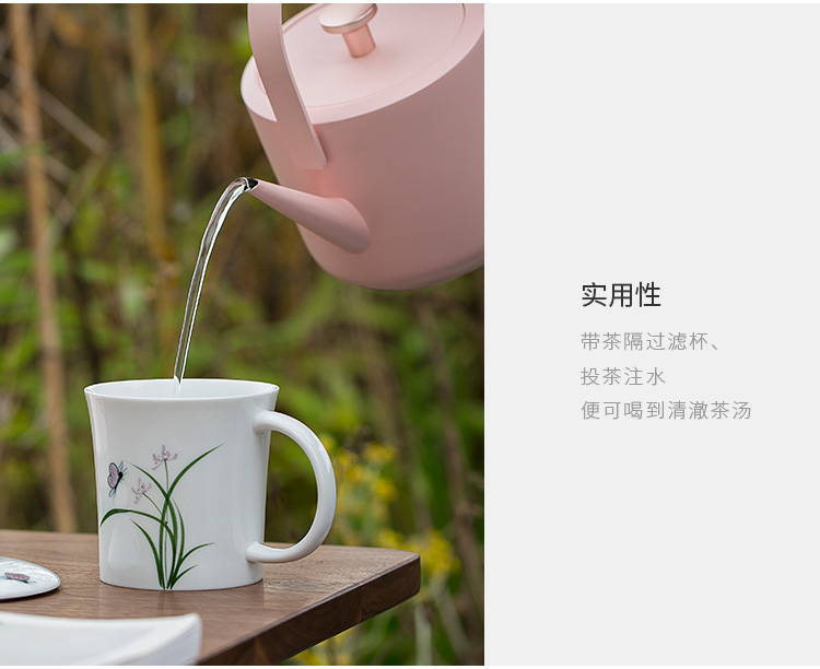 Jun ware hand - made ceramic cup with cover with cups of tea every creative mark cup free individual cup office cup cup