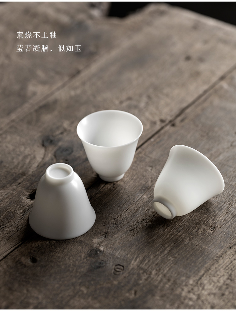 Jun ware dehua white porcelain crack is suing travel tea set suit portable a pot of three easy to receive you