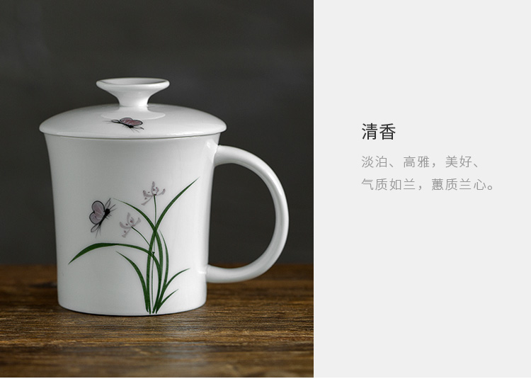 Jun ware hand - made ceramic cup with cover with cups of tea every creative mark cup free individual cup office cup cup