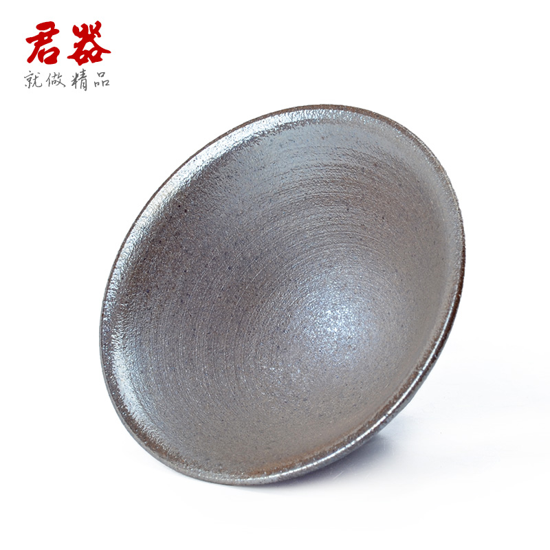 Jun ware bank up to burn masters cup pure manual coarse pottery tea natural metal glaze hat cup CS09 sample tea cup