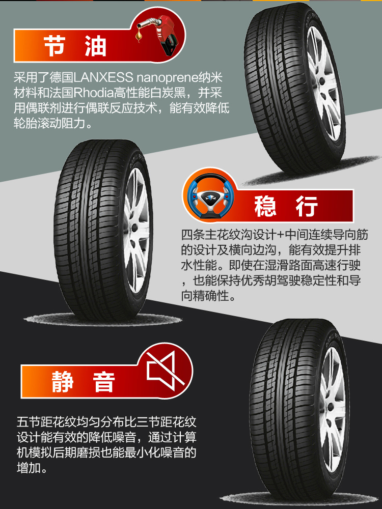 Lốp ô tô Chaoyang RP26 195 / 50R16 Inch Carnival Sedan K2 Lốp Rena Liana A6 - Lốp xe bánh xe ô tô tốt nhất