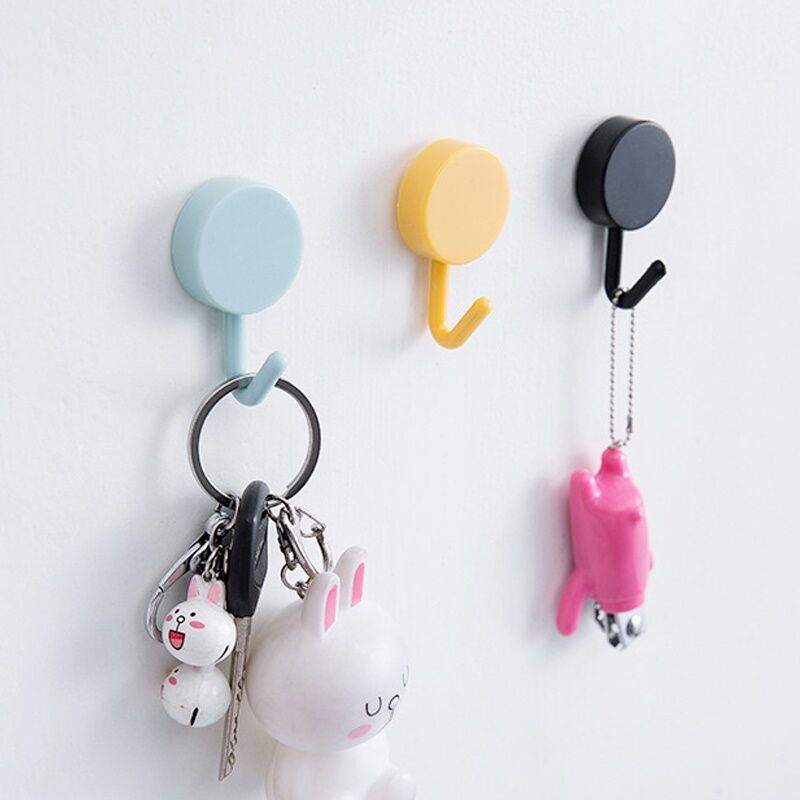 20 Loaded Punch-Free Hooks Powerful Adhesive Sticker Wall Wall-mounted Kitchen Creative Hook Door Rear Bathroom Slime Hook