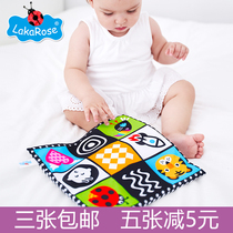 LakaRose baby nine-palace grid newspaper cloth book cant tear baby paper early education toy 0-6-12 months