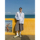 DBW Doublewin vacation wear полосатая сшитая свободная поддельная рубашка из двух частей, мужская солнцезащитная рубашка в стиле колледжа mini 1