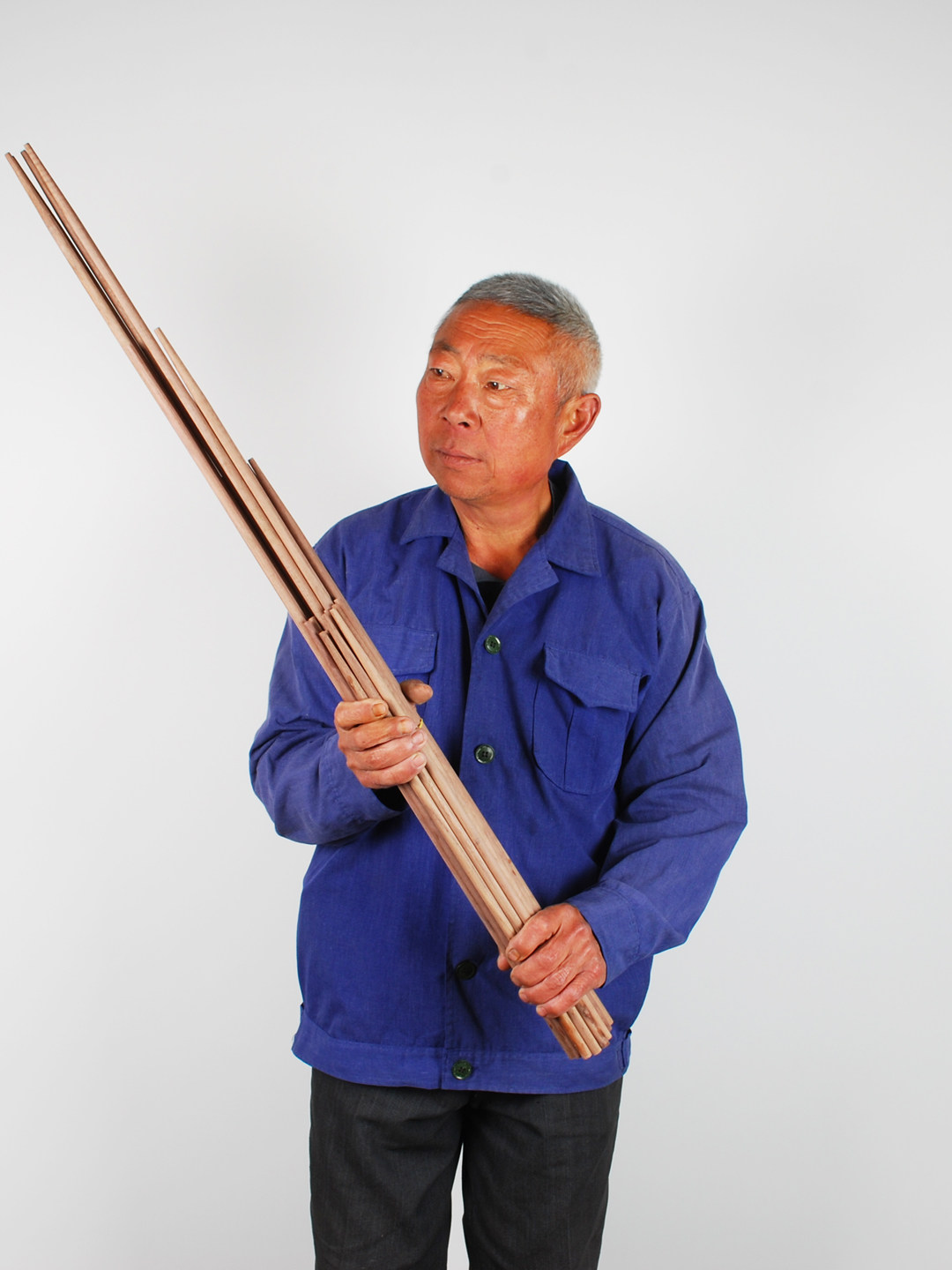 Long chopsticks noodles chopsticks Large chopsticks Long chopsticks Extra long chopsticks fried extra long 60cm lengthened thickened anti-scalding