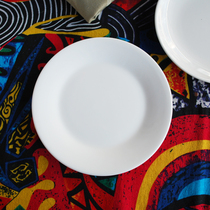 Small dish plate home table spit bony plate garbage plate large round Western plate steak plate steak plate