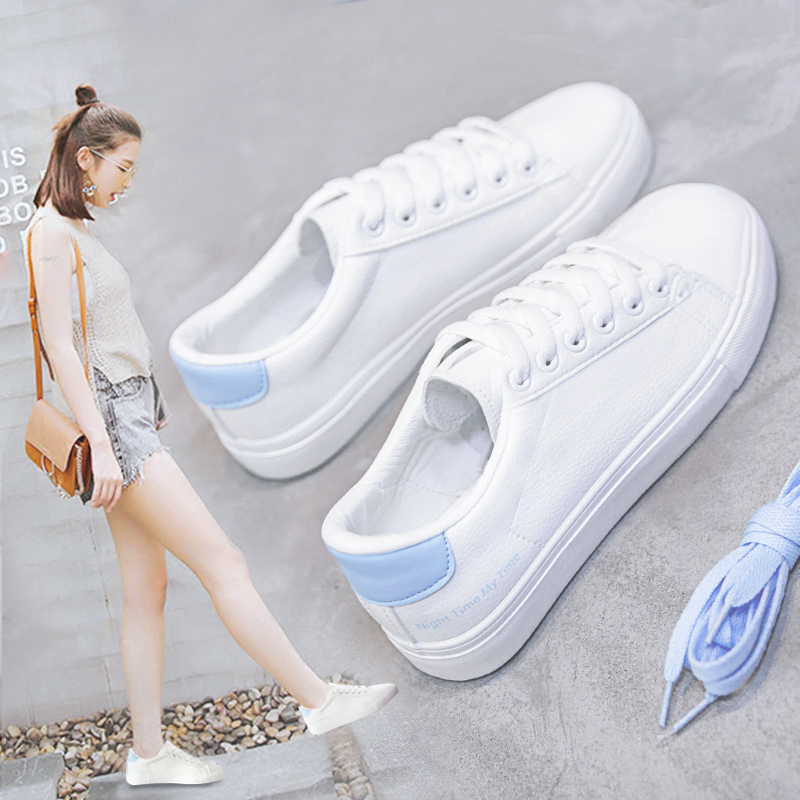 Street photo chic small white shoes spring wild ins canvas shoes women Harajuku ulzzang Korean students port style Board Shoes