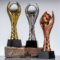 Creative custom high-grade zinc alloy crystal light ball trophy customized annual meeting Champion Awards honor commemoration