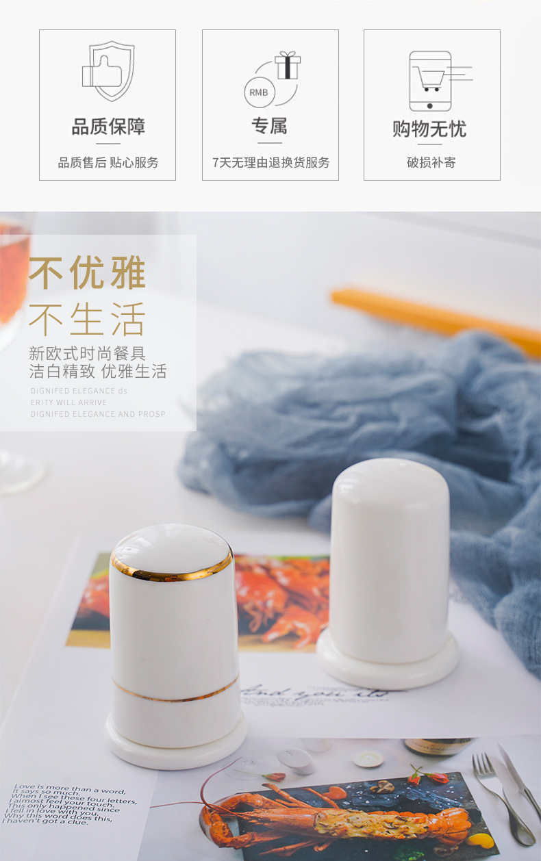 Jingdezhen ceramic toothpicks extinguishers pure white up phnom penh ipads porcelain tooth sign/toothpick box of creative restaurant gourd toothpick