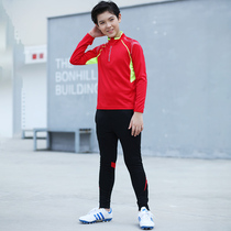 Childrens board Football suit long sleeve winter primary school uniforms boys sports training uniform jersey