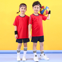 Childrens football suit mens summer loose running sportswear girls football training uniform