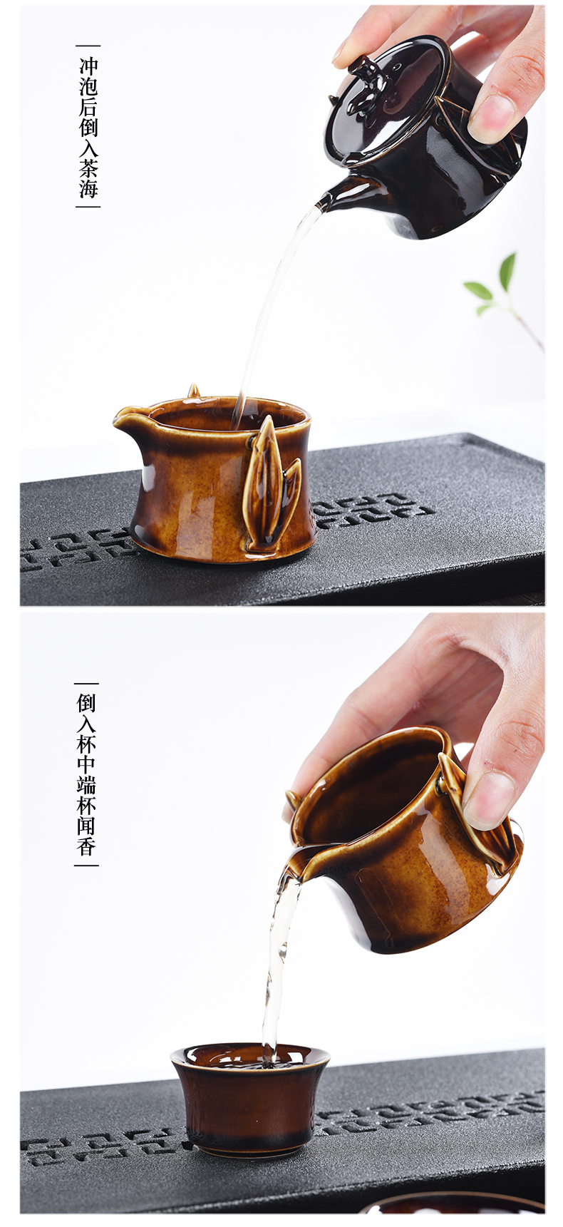 Hui, make ceramic tea set ground suit household kunfu tea tray was small tea table Japanese dry mercifully contracted tea kettle