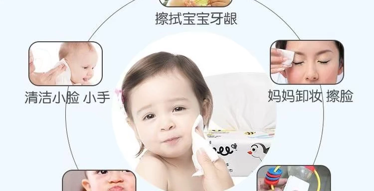 Khăn ướt đặc biệt Yubei Ubee cho bé tay miệng 80 gói đơn sơ sinh bé sơ sinh miệng khăn mềm xylitol - Khăn ướt