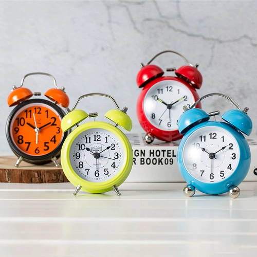 Креативные детские мультяшные часы, милый ночник, простой и элегантный дизайн