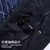 Демисезонный хлопковый съемный удерживающий тепло пуховик для работы, длинная куртка, увеличенная толщина, средней длины, делается под заказ