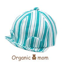  organic mom Korea 2020 spring and autumn new green striped childrens hat 46-50