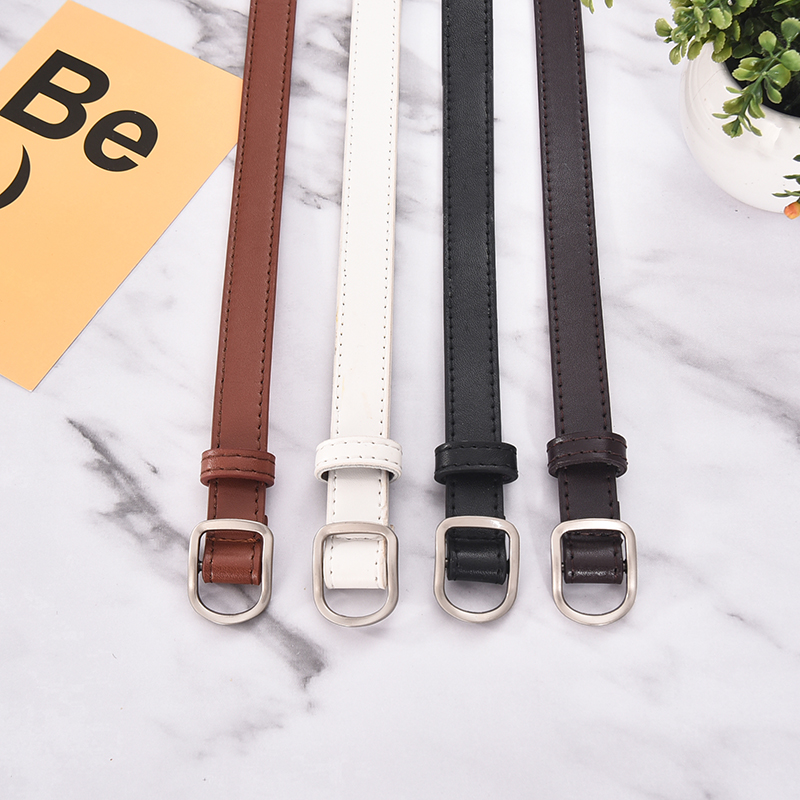 Without Hole Strap Lady Mesh Red Hominin ins Wind minimalist about 100 hitch Decorative Casual Summer Jeans Pants With Belt