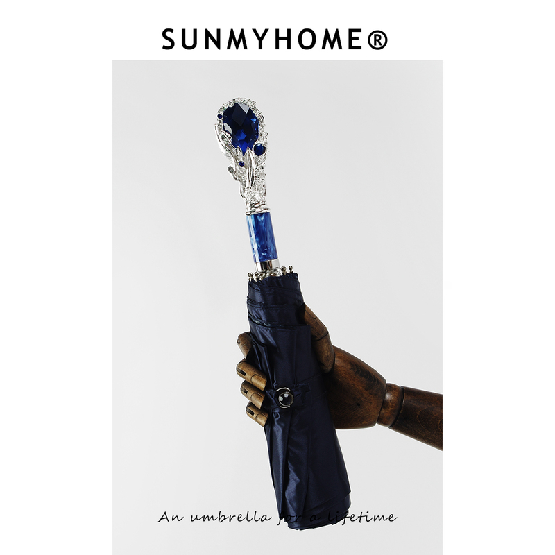 Sunmyhome ® Powerful Sapphire Umbrella, Foldable, Sun Protection, Uv Protection, Unisex, Crystal, Light Luxury, High-End Umbrella Sunmyhome ® Powerful Sapphire Umbrella, Foldable, Sun Protection, Uv Protection, Unisex, Crystal, Light Luxury, High-End Umbrella